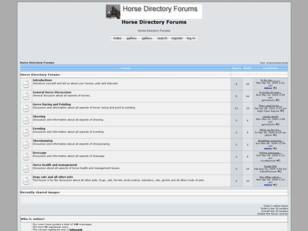 Horse Directory Forums