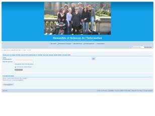 Humanités et Sciences de l'Informatioj