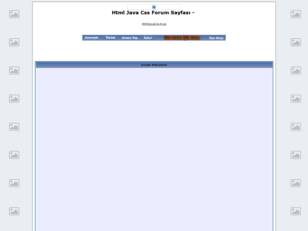 Html Java Css Forum Sayfası