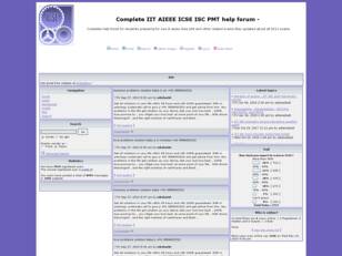 Complete IIT-JEE AIEEE ICSE ISC PMT help forum