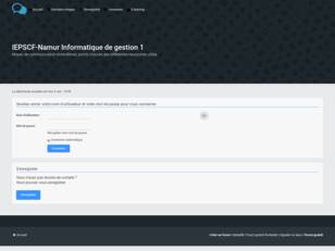 IEPSCF-Namur Informatique de gestion 1