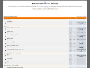 Foro gratis : Informacions variades d'interes