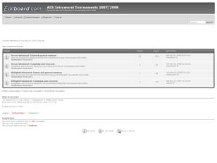 free forum : ACS Intramural Tournaments 2007/2008