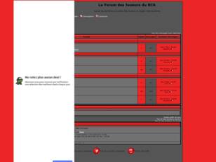 creer un forum : Le Forum des Joueurs du RCA