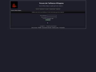 creer un forum : forum de l'alliance Klingons