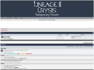 L2 Crysis Temporary Forum