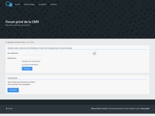 Forum privé de la CM9