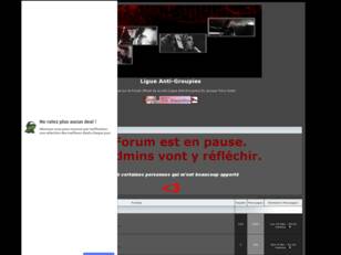 LAG Bienvenue sur le Forum de la Ligue Anti Groupi