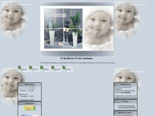 créer un forum : le bonheur d etre maman