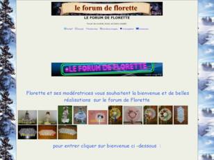 LE FORUM DE FLORETTE