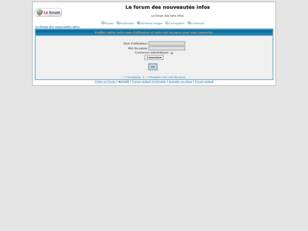 Le forum des nouveautes infos