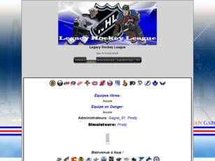 créer un forum : Legacy Hockey League