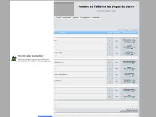 Forums de l'alliance les anges du destin