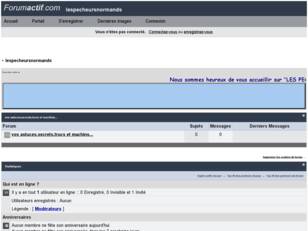 créer un forum : LES PECHEURS NORMANDS