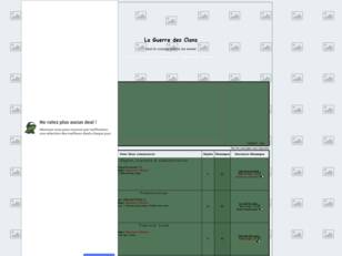 La Guerre Des Clans - Rpg