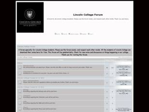 Lincoln College Forum