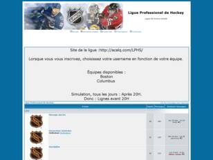 créer un forum : LigueProfessionelHockey