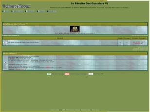 Forum • La Revolte Des Guerriers V1