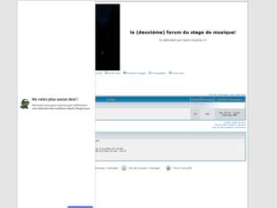 le (deuxième) forum du stage de musique!
