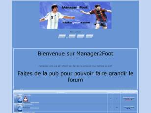 creer un forum : Manager2foot