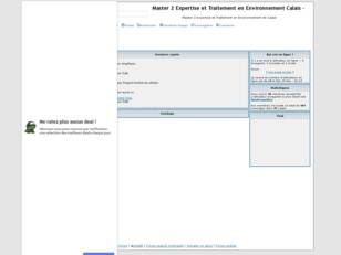 Master 2 Expertise et Traitement en Environnement