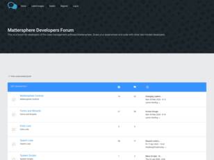 Free forum : Mattersphere Developers Forum