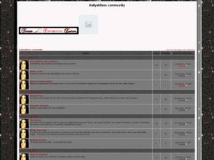 créer un forum : Aaliyahfans community