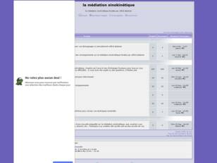 creer un forum : la mediation sinokinetique