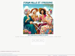 Mille et 1 passions forum (Scrap Broderie Couture Cuisine Poupées etc)