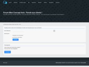 Forum Mon Concept Avis : Parole aux clients !