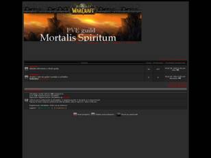 Vitajte na fóre PVE guildy Mortalis Spiritum