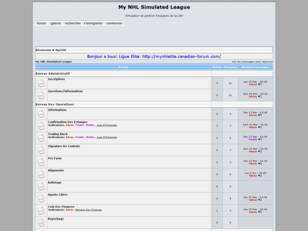 Free forum : My NHL Simulated League