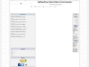 MyPlay4Free Casino Poker &Tournaments