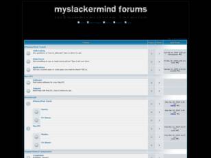 MySlackerMind Forums