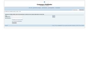 Forum gratis : Campagne Pathfinder