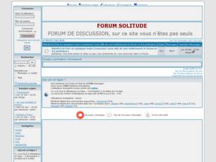 SOLITUDE FORUM NE RESTEZ PAS SEUL