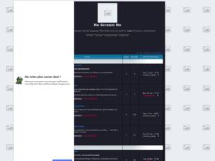 creer un forum : No Scream No