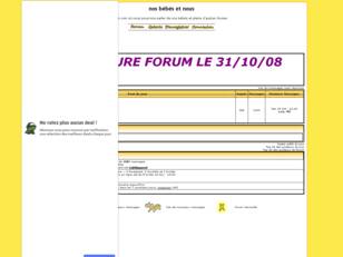 créer un forum : nos bébés et nous