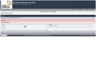 MS Office Tutorials and FAQ