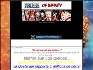 One piece infinity