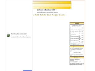 Le forum officiel de GEOD !