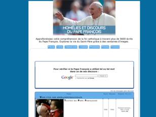 5500  discours, sermons ou homélies du Pape François