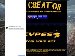 PES-CREATOR : Creations sur Pro Evolution Soccer