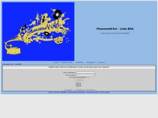 Liste BDA : Phenomen'Art
