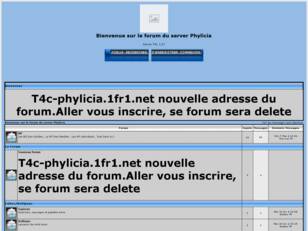 Bienvenue sur le forum du server Phylicia