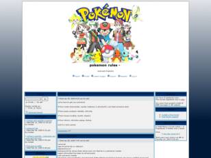 Free forum : pokemon rules