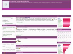 Evaluación de la intervención docente