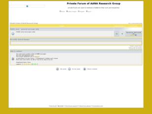 Private Forum of AANA Research Group