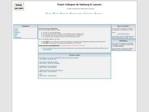 Projet Colloques du faubourg St Laurent