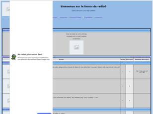bienvenue sur le forum de radio6